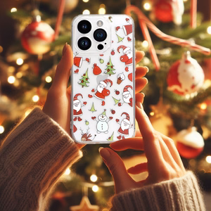 TEL PROTECT Christmas Clear Ümbris jaoks Iphone 15 Pro Max Design 1