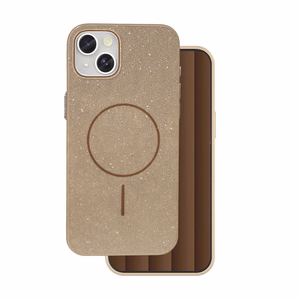 Glitter Thin Mag ümbris for iPhone 17 6,3" pruun
