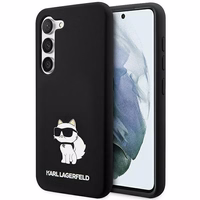 Karl Lagerfeld Silicone Choupette ümbris jaoks Samsung Galaxy S24+ - must