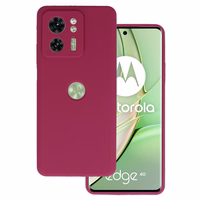 Silicone Lite Ümbris jaoks Motorola Edge 40 5G burgundia
