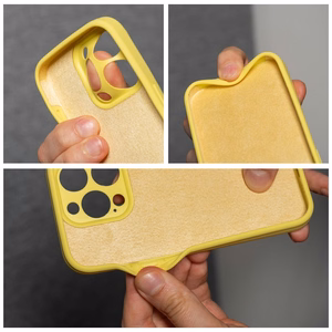 Ümbris Silikoon 2mm jaoks IPHONE 15 Pro Max lemon