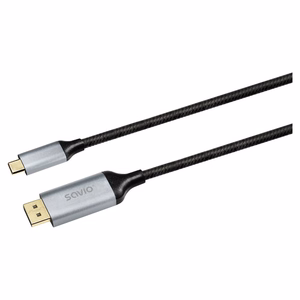 Savio CL-208 USB kaabel USB 3.2 Gen 1 (3.1 Gen 1) 2 m USB C must, hall