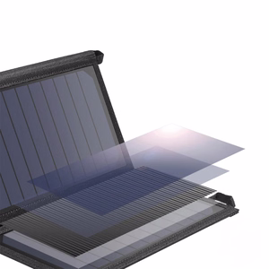 Choetech SC001 solar foldable Laadija 19W 2x USB-A - must