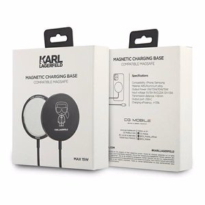 Karl Lagerfeld 15W Wireless Charger with MagSafe - Black