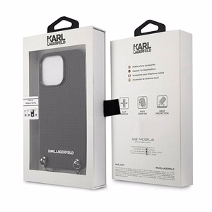 Karl Lagerfeld Monogram Plaque Чехол для iPhone 13 Pro / 13 6.1" - чёрный