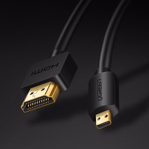 Ugreen HDMI - micro HDMI kaabel 19 pin 2.0v 4K 60Hz 30AWG 1.5m must (30102)