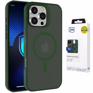 3mk Smoke MagCase для iPhone 16 Pro Max зелёно-полупрозрачный