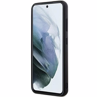 Karl Lagerfeld 3D Rubber Glitter Logo ümbris jaoks Samsung Galaxy S24 - must