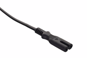 Savio CL-100 toitekaabel must 1.8 m IEC Type E (3.4 mm, 3.1 mm) IEC C7