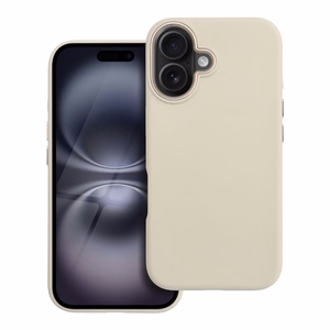 Case for iPhone 16 Forcell F-Protect Frame Premium compatible with Magsafe antique white