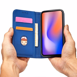 Magnetkaardi ümbris iPhone 12 kaardi kaardi rahakoti kaardi alus sinine