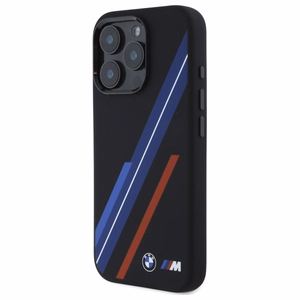 BMW Silicone Random Lines MagSafe Ümbris jaoks iPhone 16 Pro Max - must