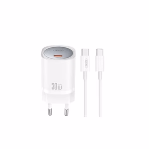 XO seinalaadija CE20 PD 30W 1x USB-C valge