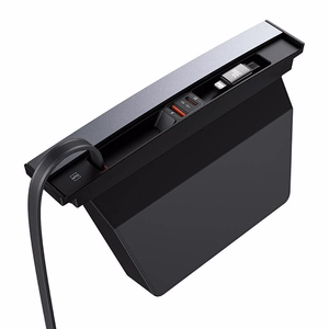 Jaotur Baseus T-Space koos USB-C to lightning cables jaoks Tesla Cars (must)