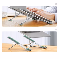 Foldable laptop alus Ugreen LP451 silver