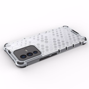 Honeycomb case бронированная крышка с гелевой рамкой Vivo V23 5G чёрный