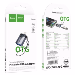 Adapter OTG Lightning to USB A Hoco UA46 Victory gray