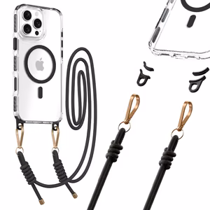 Tel Protect Strap Clear Ümbris jaoks Iphone 15 must