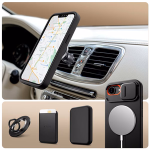 Tech-Protect Kevlar Aura MagSafe Ümbris jaoks iPhone 16e - Must