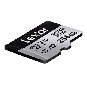 Карта памяти Lexar High-Performance Silver Plus microSDXC 256 ГБ + адаптер