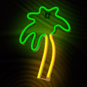 Neon LED Light PALM roheline oranž NNE04 Neolia