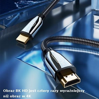 USAMS Kaabel HDMI - HDMI 3m Ultra HD U67 2.1 8K must SJ498HD01 (US-SJ498)