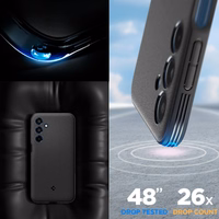 Spigen Essential SandBlast Ümbris jaoks Samsung Galaxy M35 5G - Must