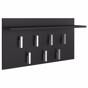 Top E Shop Hanger 2F – seinale kinnitatav riidenagi, mattmust