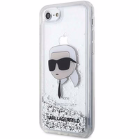 Karl Lagerfeld KLHCI8LNKHCH iPhone 7/8/ SE 2020/2022 hõbedane/hõbedane hardcase Glitter Karl Head