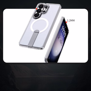 Чехол Hybrid Armor X с подставкой и MagSafe для Samsung Galaxy S26 Ultra - прозрачный