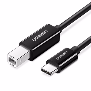 Ugreen US241 USB-C 2.0 - USB-B kaabel 1m - must