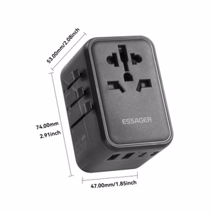 Laadija Essager Travel Global 2 Must 65W (3xPD / 2xQC3.0) (EU / US / UK)