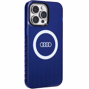 Audi IML Big Logo MagSafe ümbris jaoks iPhone 14 Pro Max - sinine