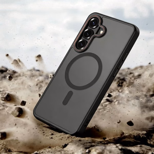 Tech-Protect MagCam MagSafe Ümbris for Samsung Galaxy S26 - must and punane