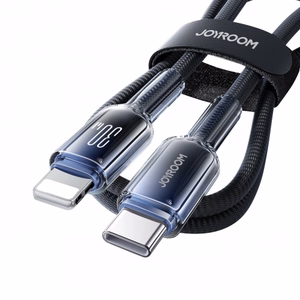 USB kaabel Joyroom „S-A42“ must „Type-C / Lightning“ 120cm (kuni 30W)