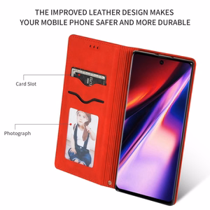 Business Style ümbris Xiaomi Redmi A7 4G mudelile, punane