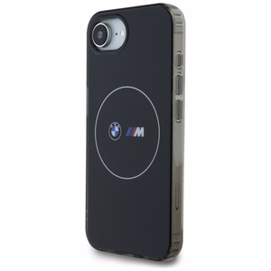 BMW IML Metal Valge Circle MagSafe iPhone 16e Ümbris - Must