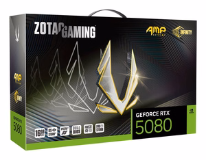 Zotac GAMING GeForce RTX 5080 AMP Extreme INFINITY videokaart, NVIDIA, 16 GB GDDR7