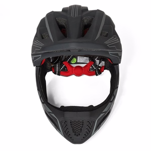 Wozinsky Kids' Full Face Bike Helmet with USB Rear Light S - Gray