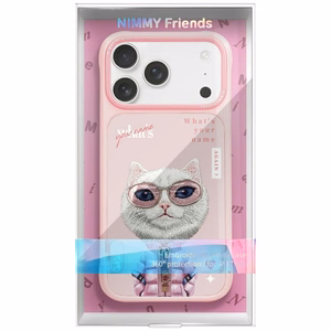 Nimmy Cool&Cute 2.0 Cat Ümbris jaoks iPhone 17 Pro - Roosa
