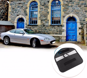 Anti-theft Case for Car Keys Phone Radio Blocking Faraday Box Faraday Cage 20cm x 11cm Black