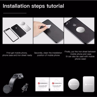 FORCELL F-GRIP MagFlex magnetic car hoidja jaoks windshield / dashboard / air vent must