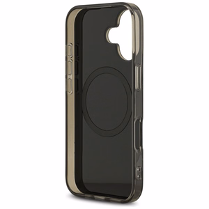 US Polo DH and Bottom Stripe Logo MagSafe чехол iPhone 17 - черный