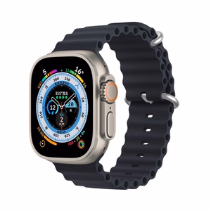 DUX DUCIS strap OCEAN WAVE silicone jaoks Apple Watch 38 / 40 / 41 mm graphite