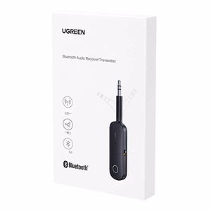 Ugreen Bluetooth vastuvõtja-saatja mini jack 3.5 mm must (CM403)