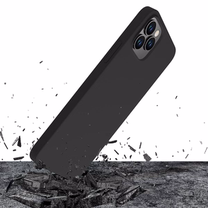 3mk Silicone Ümbris jaoks iPhone 12 Pro Max - must