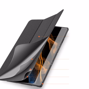DUX DUCIS ümbris DOMO foldable with pencil storage jaoks SAMSUNG Tab S10 Ultra/S9 Ultra/S8 Ultra must must