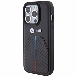 BMW Stamped Tricolor Stripe iPhone 15 Pro Ümbris - must