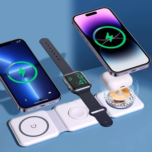Dudao A11N 15W 3 в 1 индуктивное зарядное устройство - белый + кабель USB-C USB-C