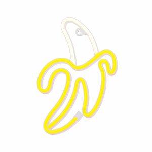 Neon LED Light BANANA valge kollane Bat + USB FLNE10 Forever Light